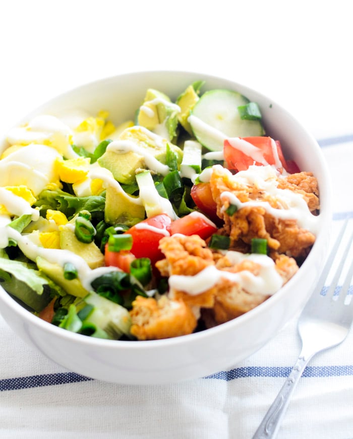 Crispy Chicken Cobb Salad Recipe Diaries