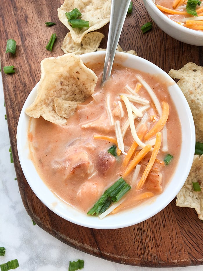 Cheesy Chicken Tortilla Soup