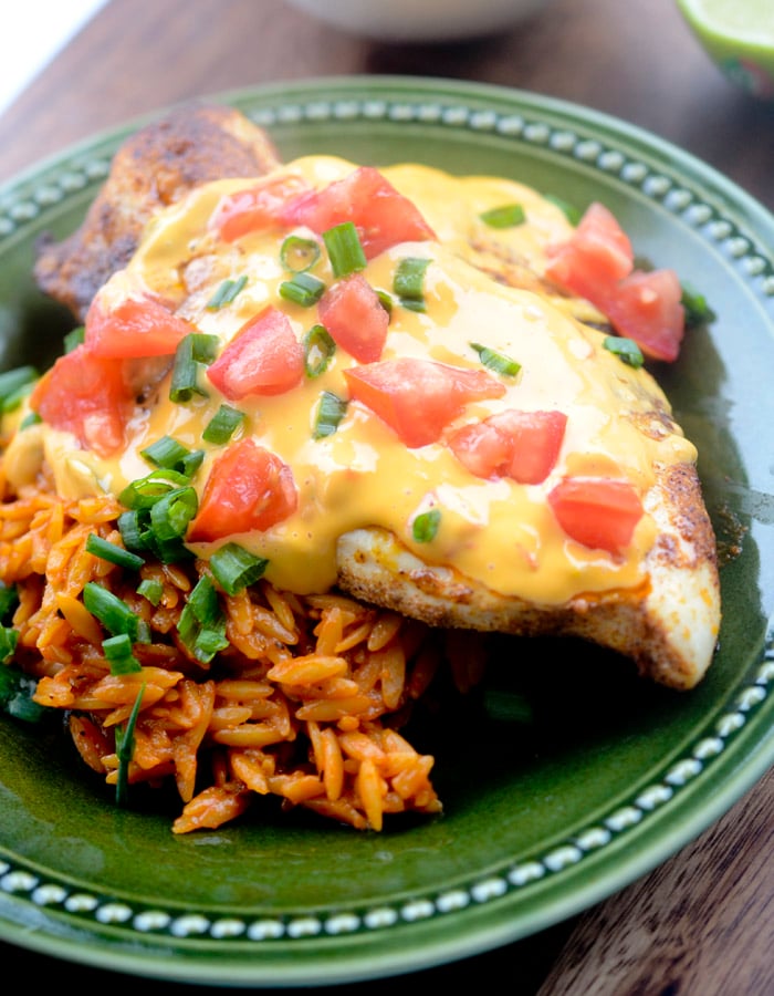 Queso Smothered Chicken