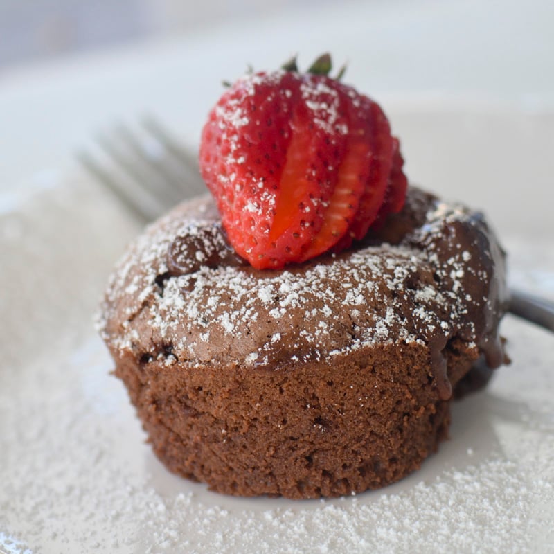 Air Fryer Chocolate Lava Cakes