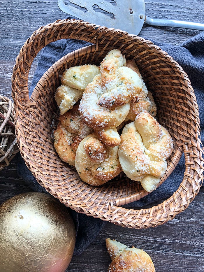 Garlic Parmesan Knots