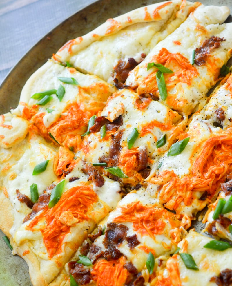 Buffalo Chicken Ranch Pizza 002