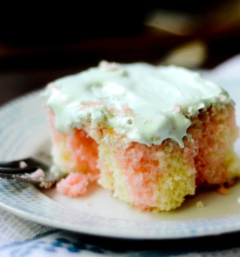 Watermelon Poke Cake 005