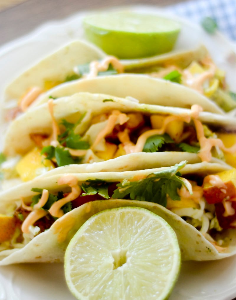 Shrimp Tacos with Mango Citrus Slaw 005