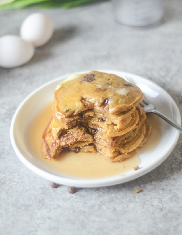 Chocolate Chip Pumpkin Pancakes Recipe Diaries