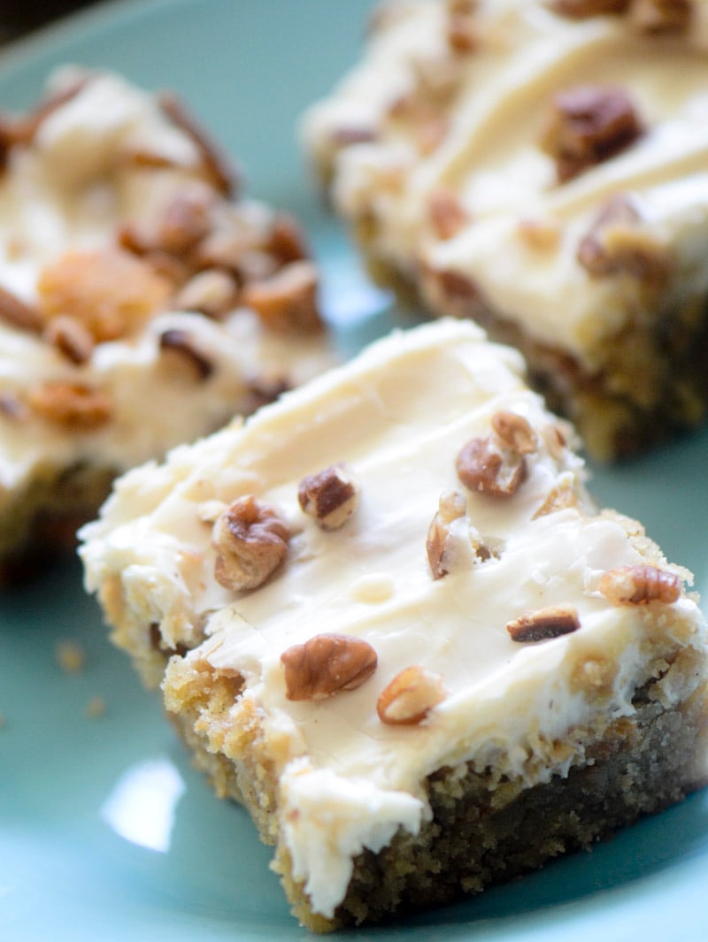 Pumpkin Pie Spiced Blondies
