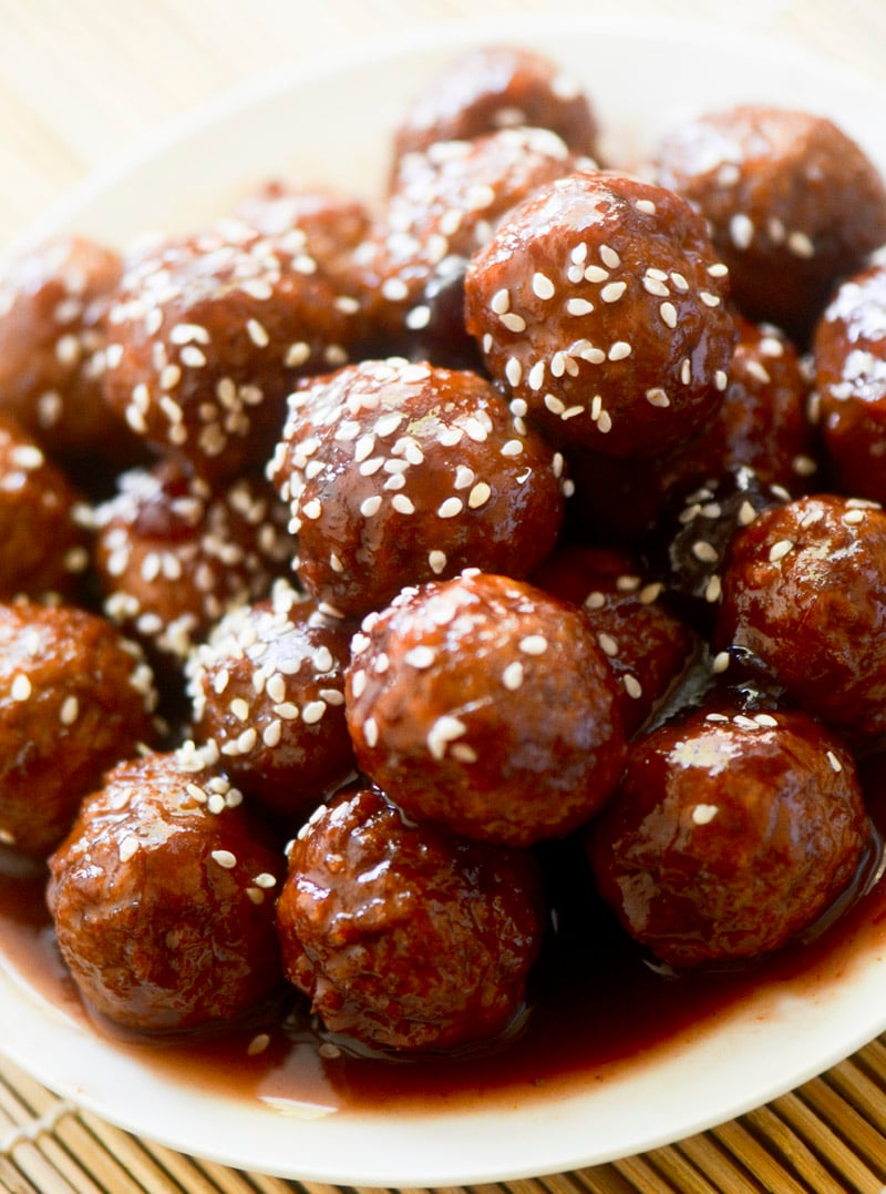 slow cooker sweet and sour meatballs 038