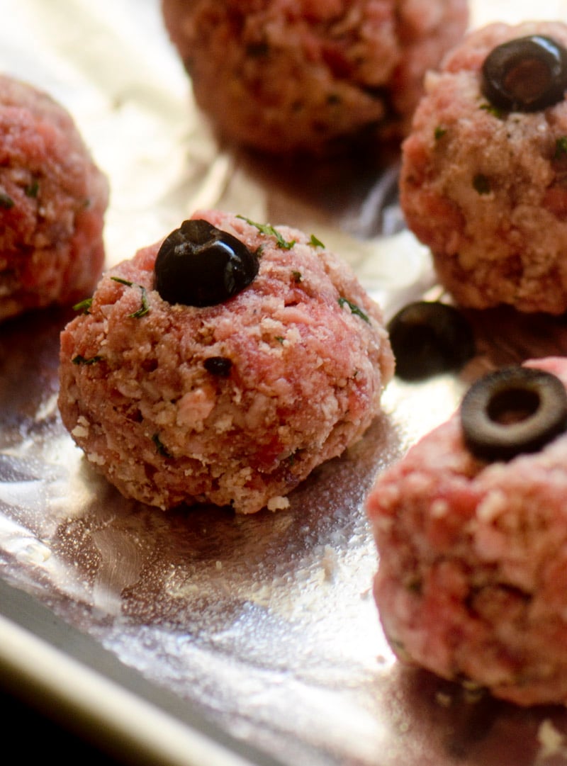 Bloody Monster Eyeball Meatballs – Recipe Diaries