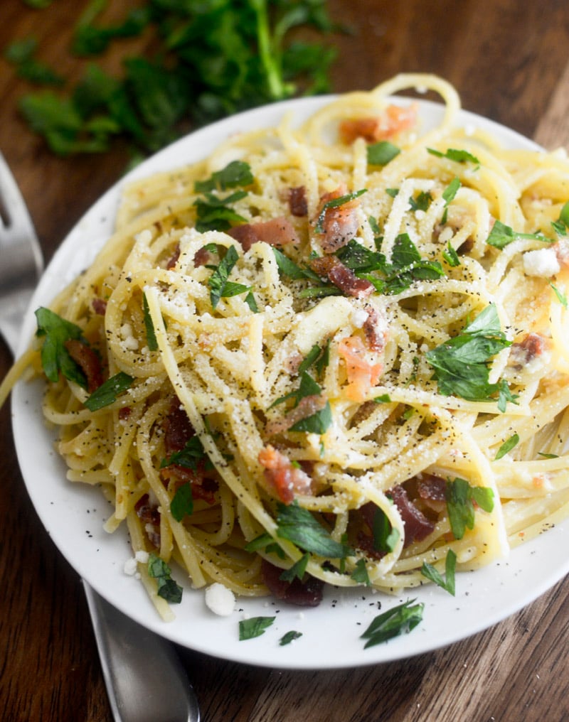 Weight Watcher’s Spaghetti Carbonara – Recipe Diaries