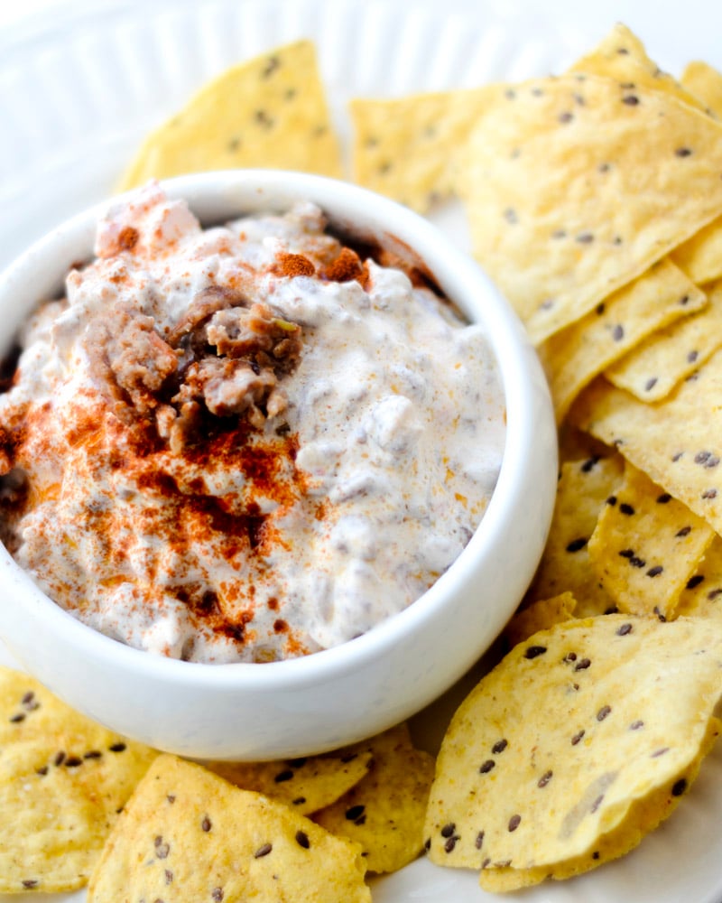 hot and spicy sausage dip