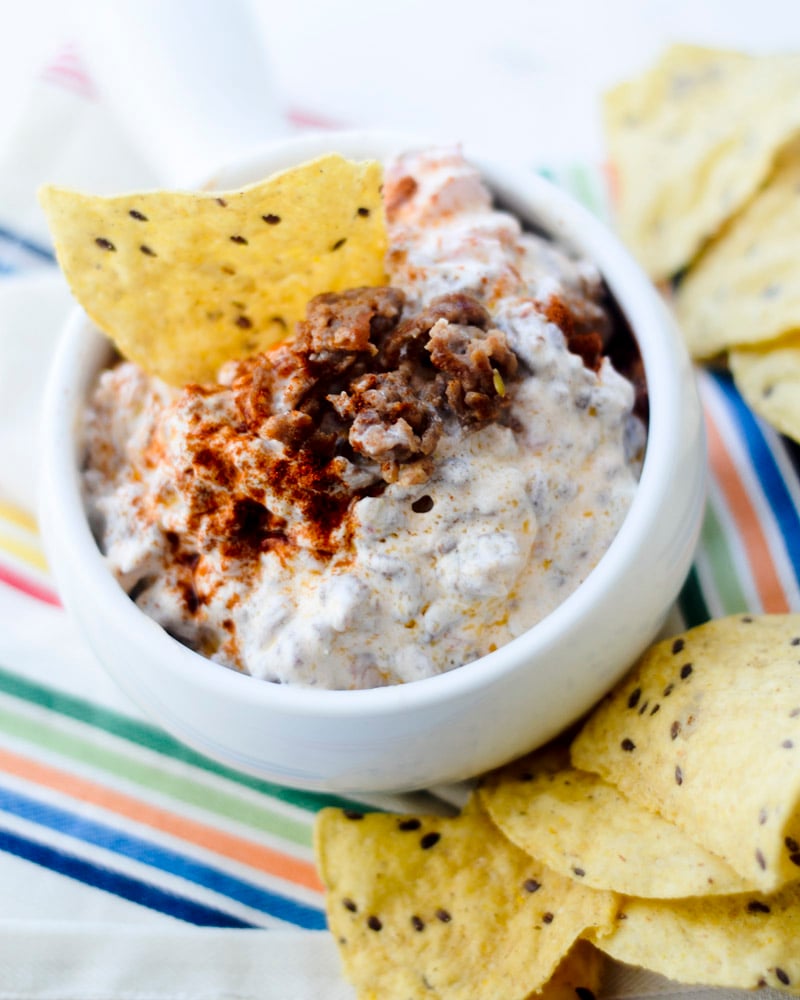 hot and spicy sausage dip