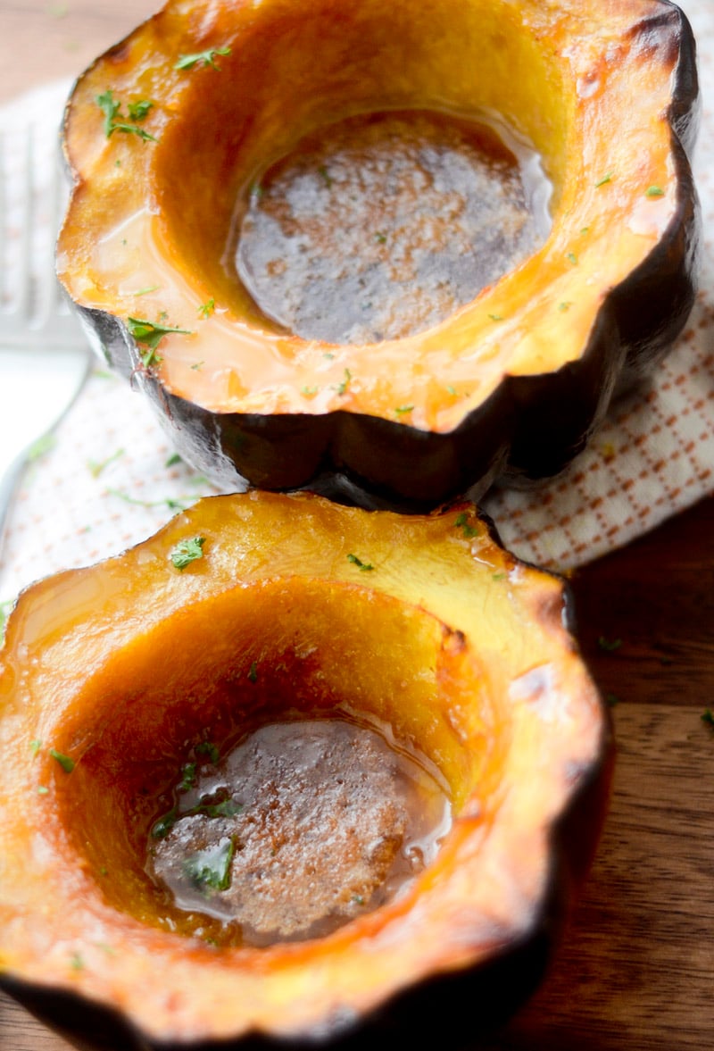 Paula Deen’s Baked Acorn Squash with Brown Sugar - Recipe Diaries