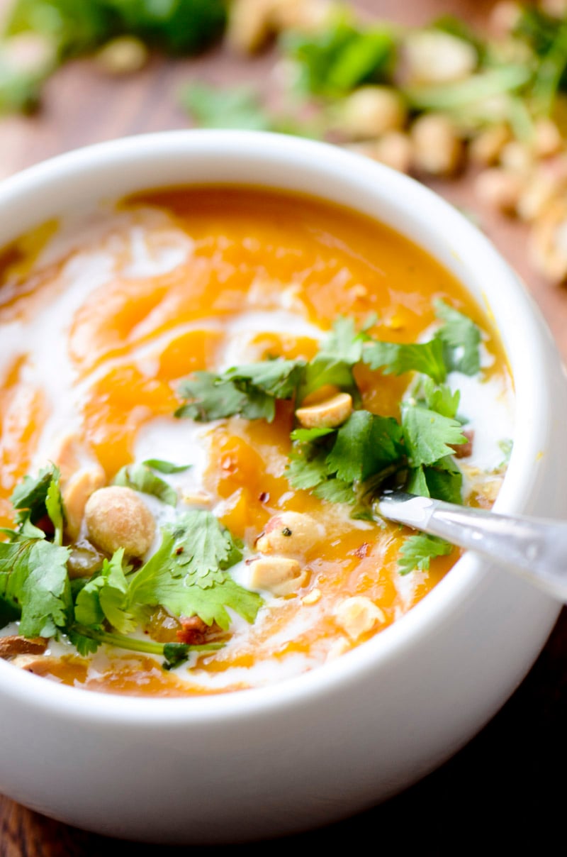 Thai Curried Butternut Squash Soup - Recipe Diaries