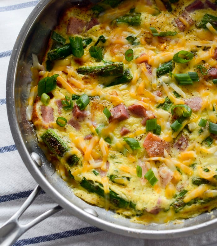 asparagus and ham fritatta 024