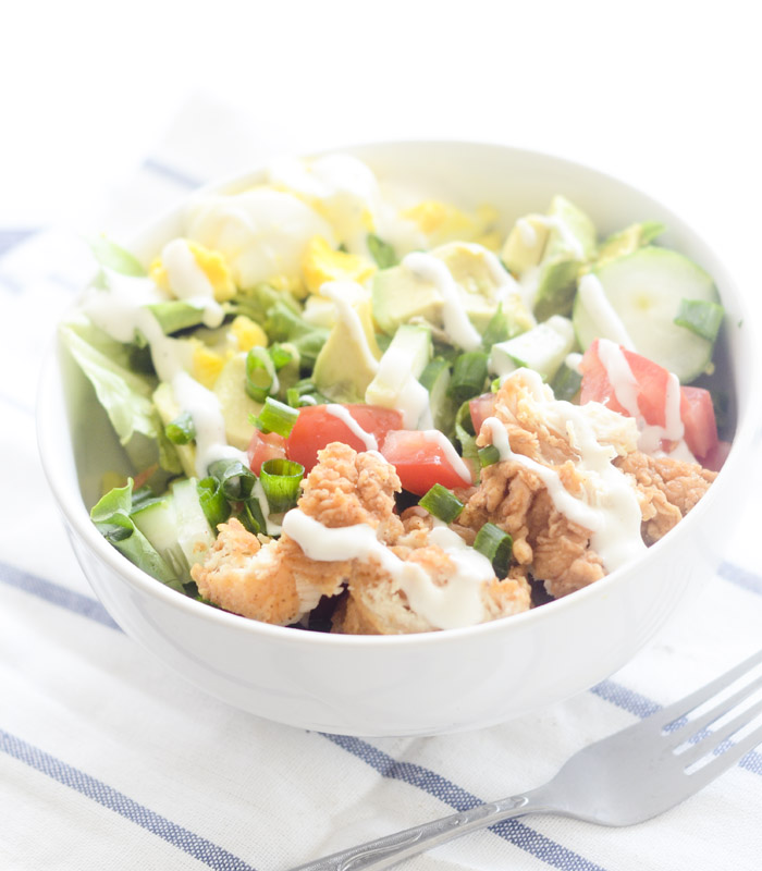 Crispy Chicken Cobb Salad Recipe Diaries