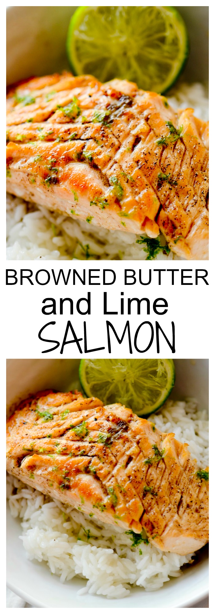 Brown Butter and Lime Salmon with Garlic and Honey - Recipe Diaries