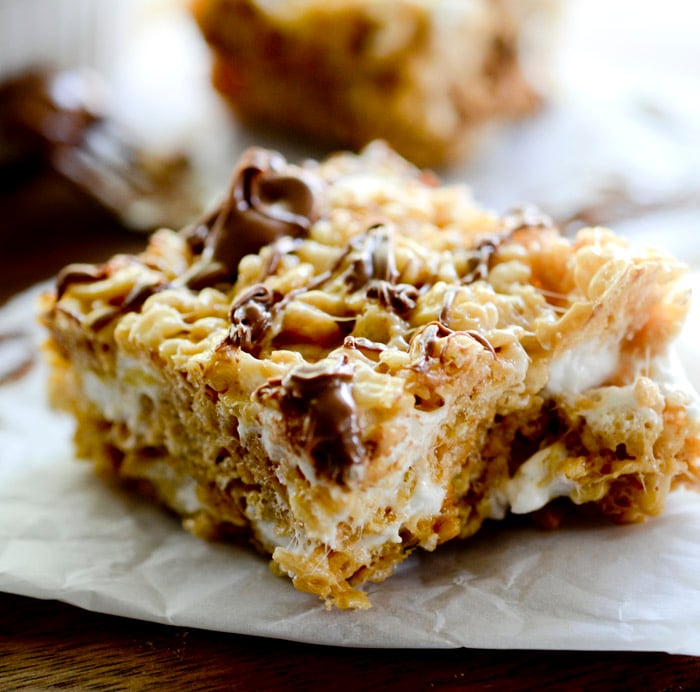 Cookie Butter Rice Krispy Treats - Recipe Diaries