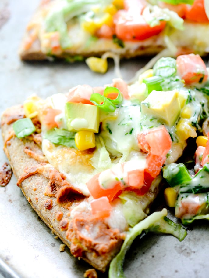 Skinny Taco Pizza with Corn, Avocado, and Tomatoes – Recipe Diaries