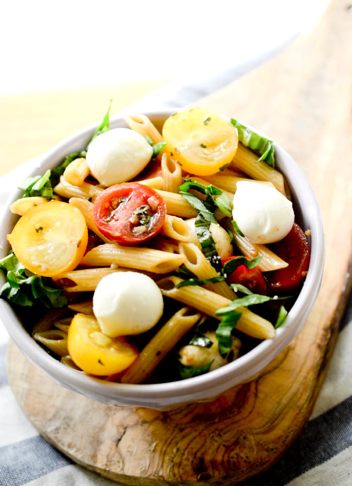 weight watcher's caprese pasta salad 016