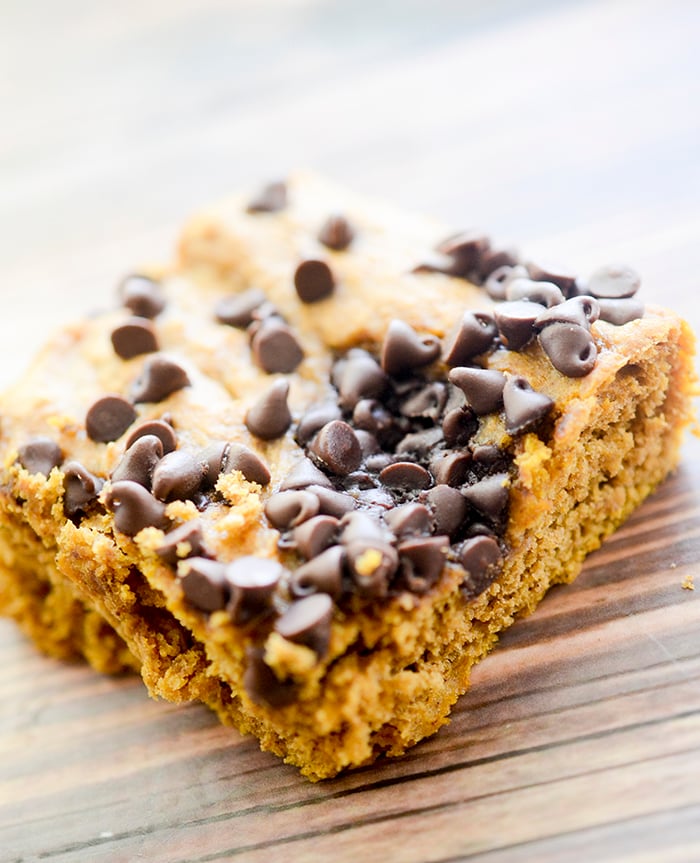 Weight Watcher's Pumpkin Chocolate Chip Bars