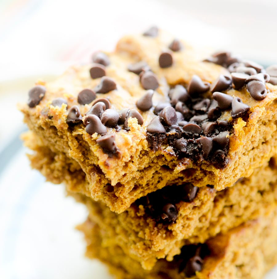 Weight Watcher's Pumpkin Chocolate Chip Bars