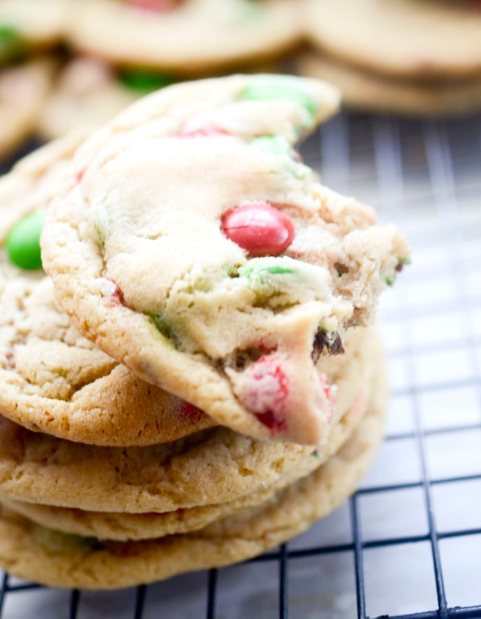 Soft and Chewy M&M Cookies