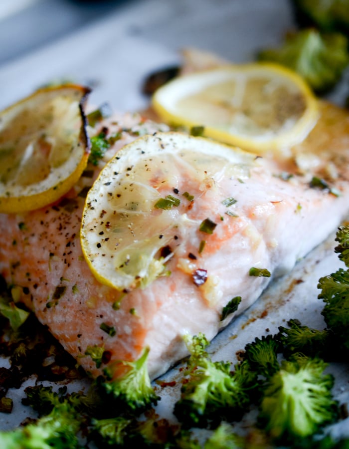 knoflook geroosterde zalm 003