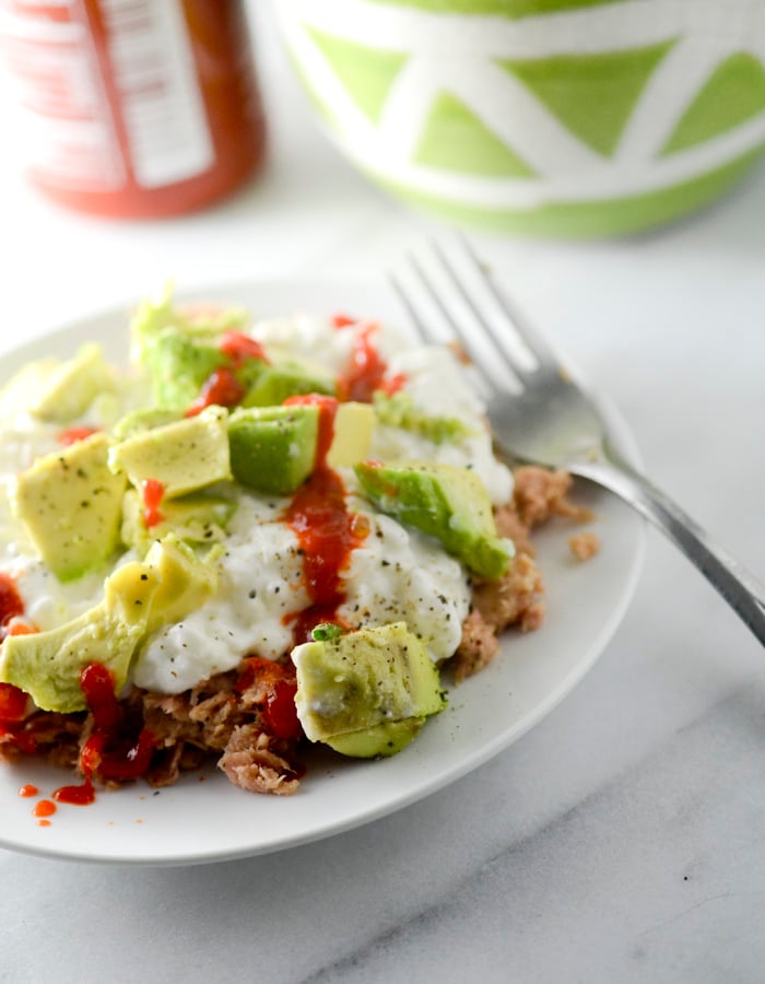 tuna cottage cheese and avocado sala 012