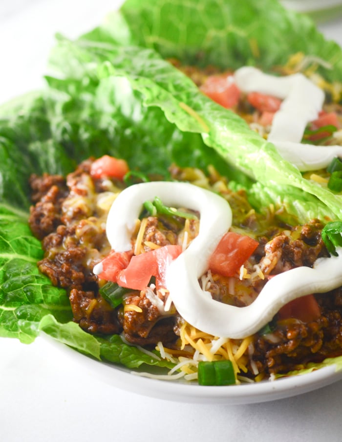 Low Carb Enchilada Lettuce Wraps - Recipe Diaries