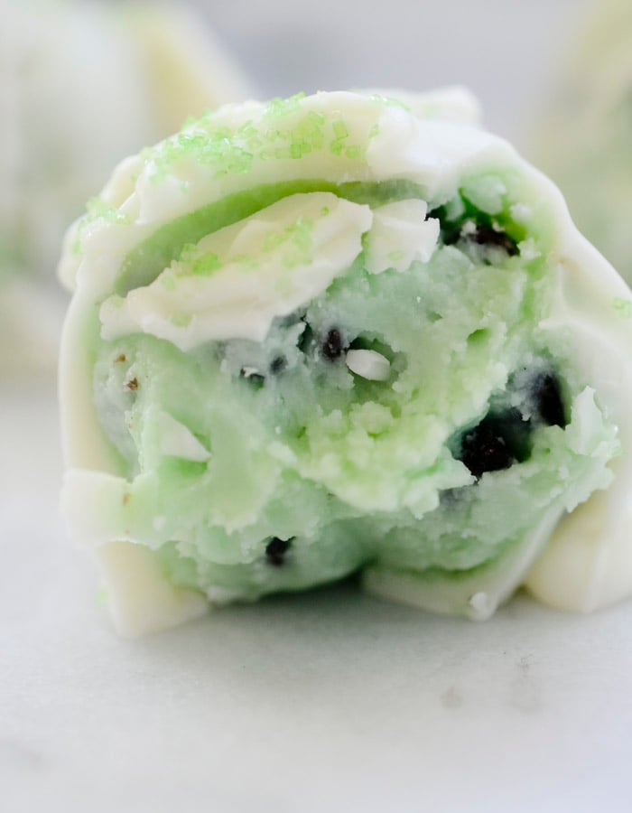 Mint Chocolate Chip Truffles