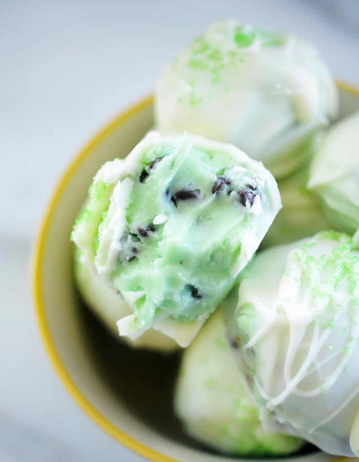Mint Chocolate Chip Truffles