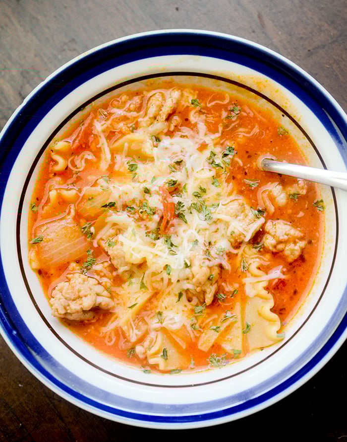 Weight Watchers Lasagna Soup