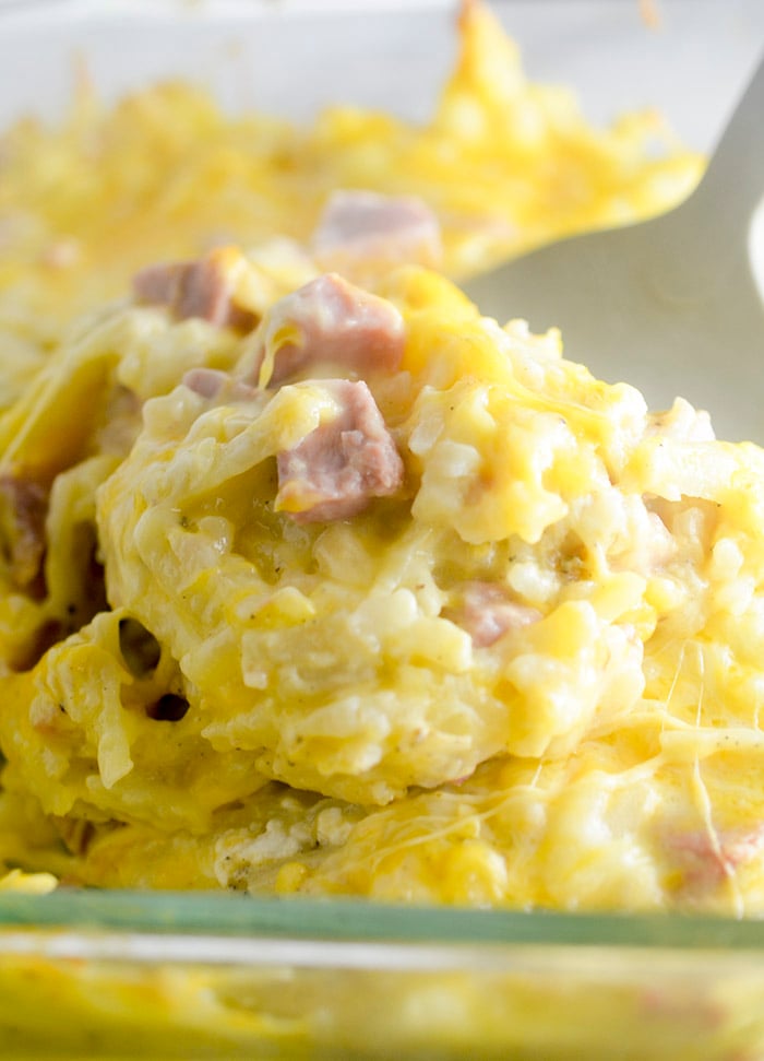 Leftover Ham and Hash Brown Casserole