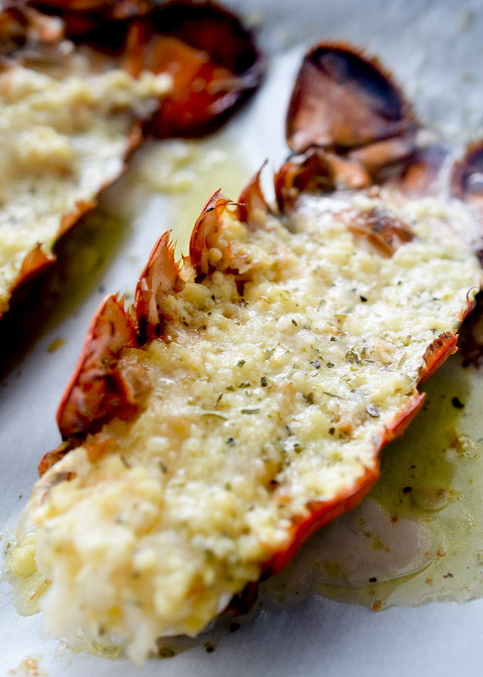 Baked Lobster Tails with Garlic Butter