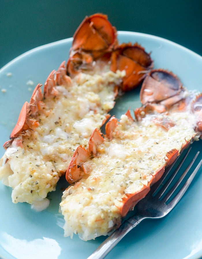 Baked Lobster Tails with Garlic Butter