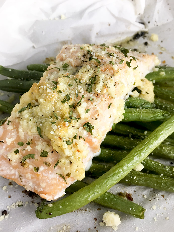 Garlic Butter Salmon with Green Beans