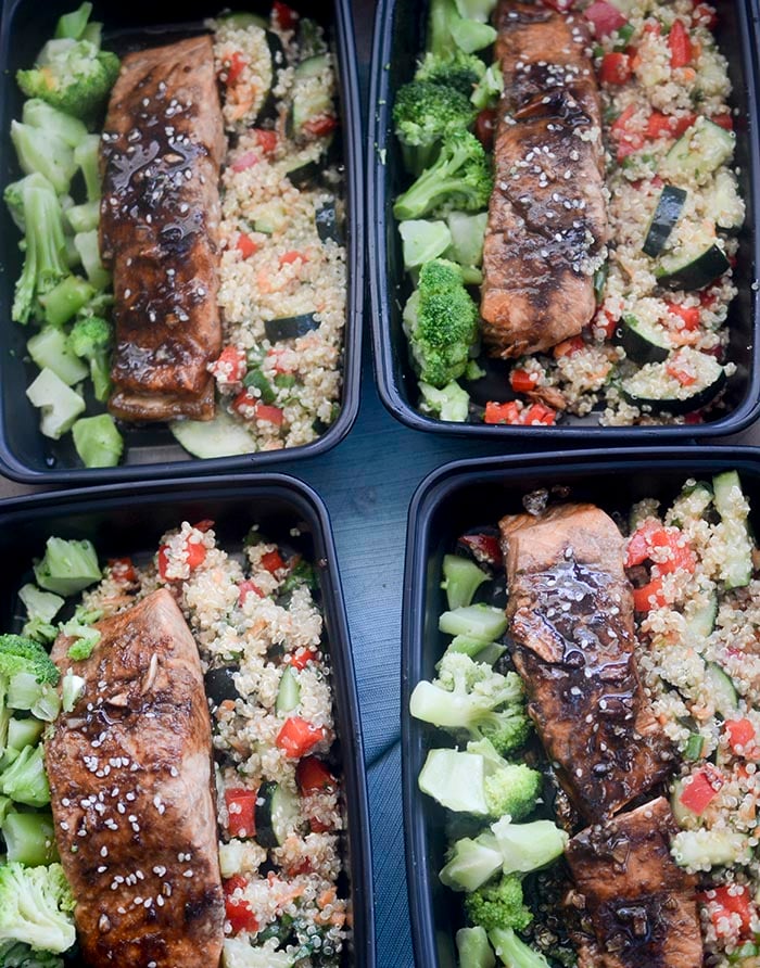 Thai Quinoa and Salmon Meal Prep