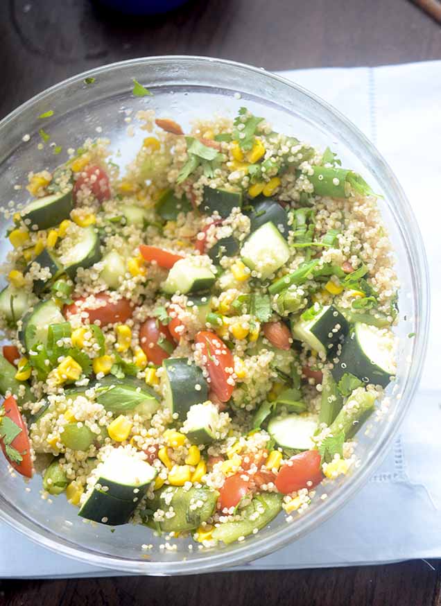 Rainbow Veggie Quinoa Salad - say goodbye to all those other salads in your recipe book, you will want to keep this one!