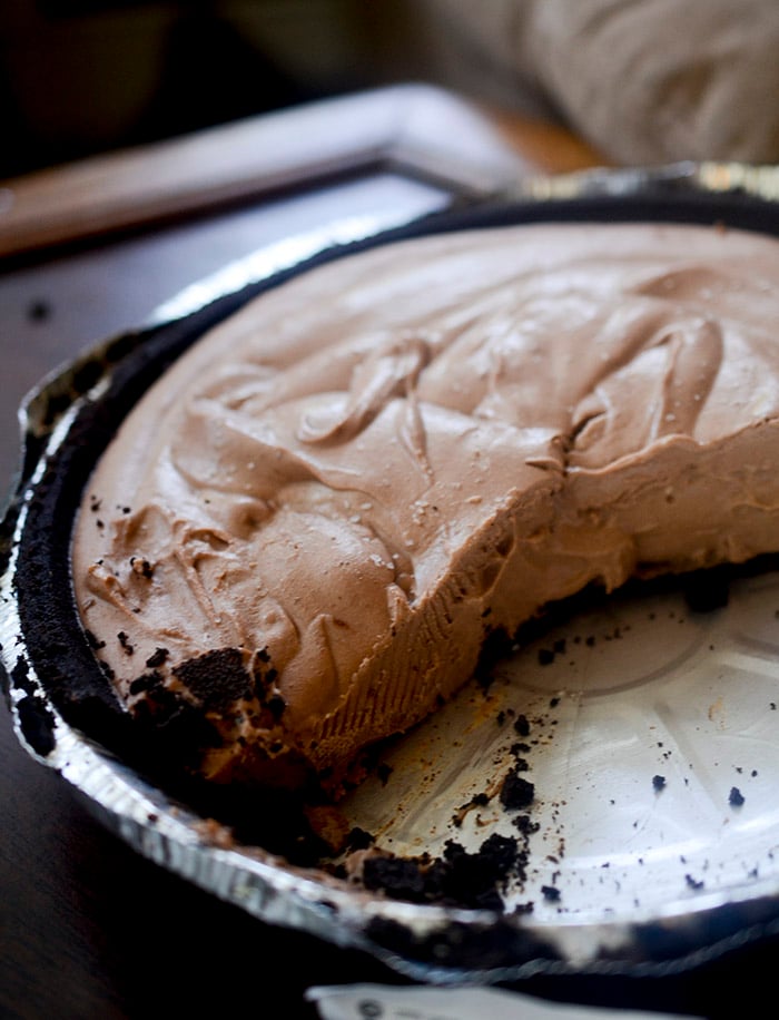 Moo-less Chocolate pie
