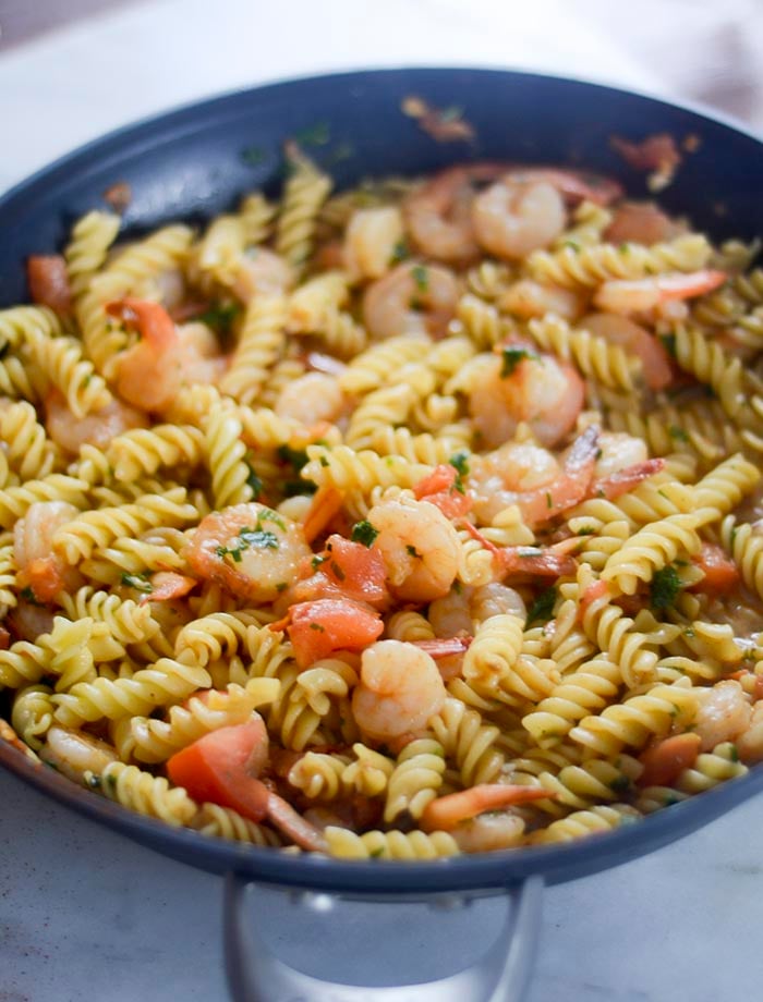 Creamy Tomato and Shrimp Pasta