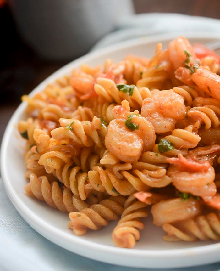 Creamy Tomato and Shrimp Pasta