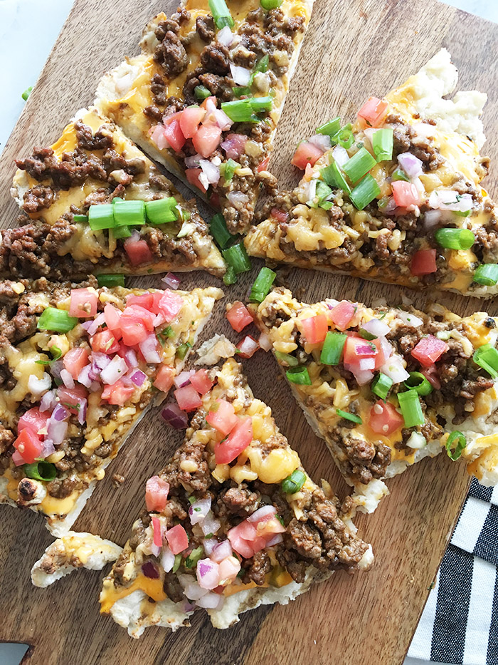 Grilled Taco Pizza 