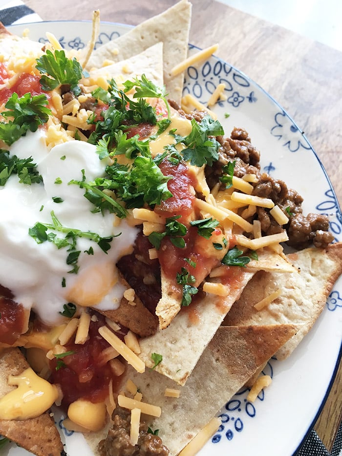 Skinny Beef Nachos