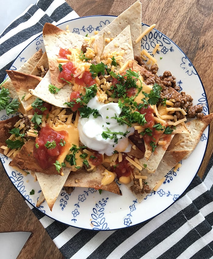 Skinny Beef Nachos