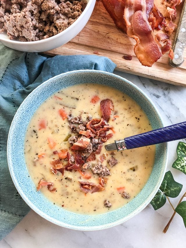 Weight Watchers Cheeseburger Soup