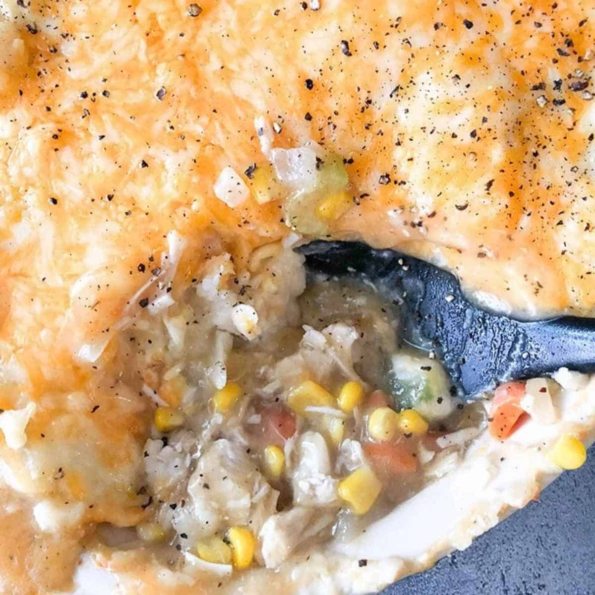 Leftover turkey shepard's pie.