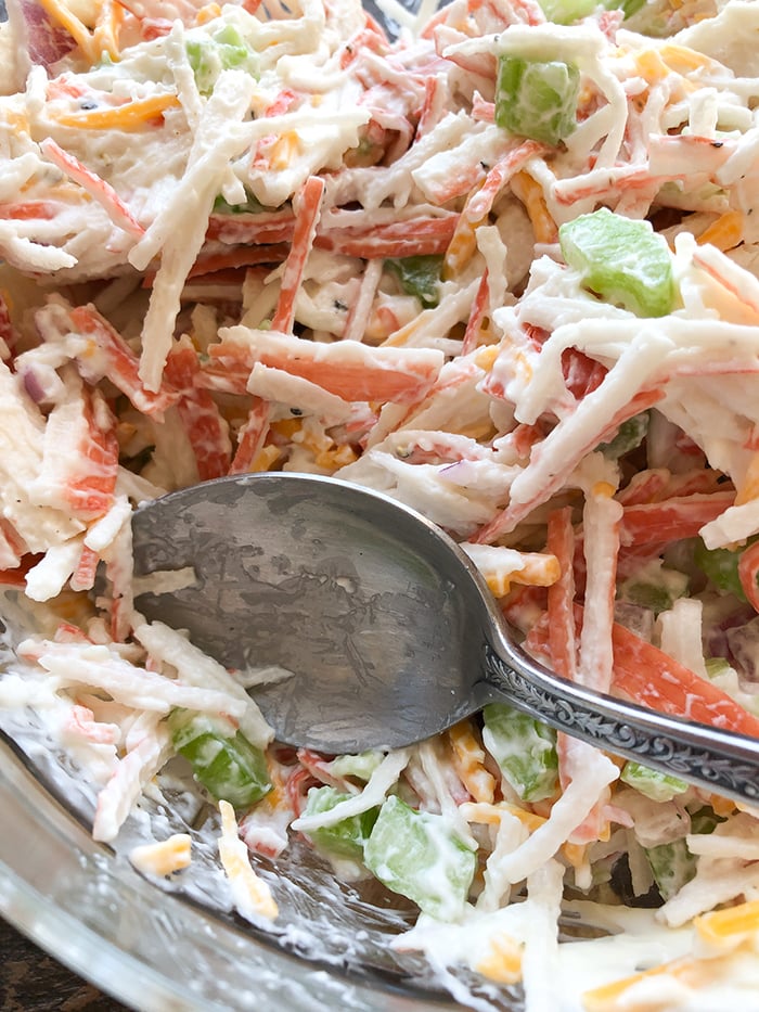 Imitation Crab Salad- just like at the deli counter ...