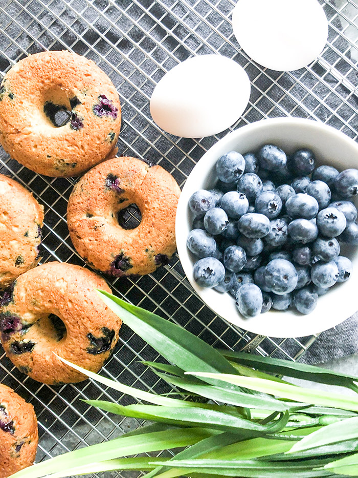 Baked Blueberry Donuts 