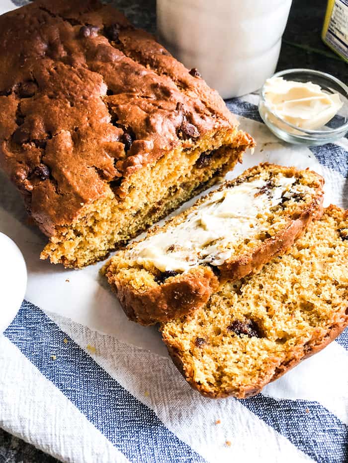 Chocolate Chip Pumpkin Bread 