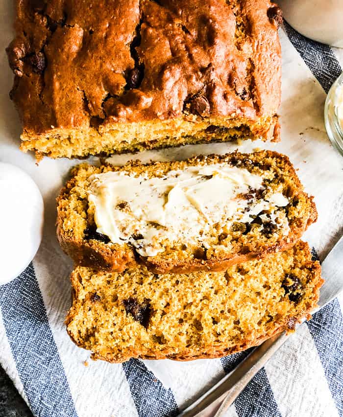 Chocolate Chip Pumpkin Bread 